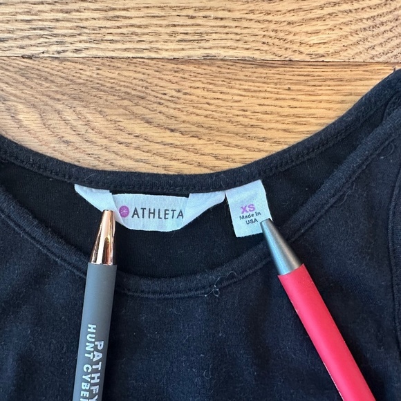 Athleta Midi Slimming Tank Dress in Black (Size XS) - Picture 2 of 7